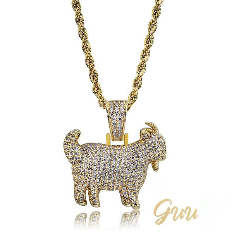 Iced 29mm Goat Iced Necklace