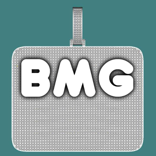 CUSTOM LETTER NECKLACE 3D BIG SQUARE