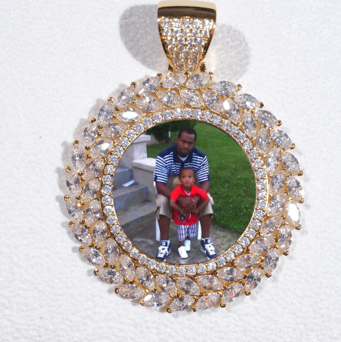 Large 3D Wheat Ear Custom Picture Pendant