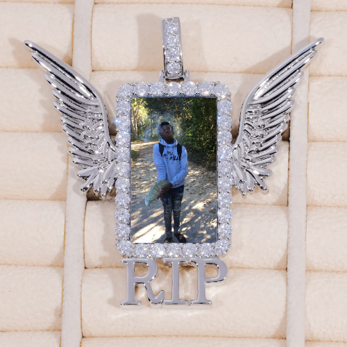 RIP WING 3D CUSTOM PICTURE PENDANT