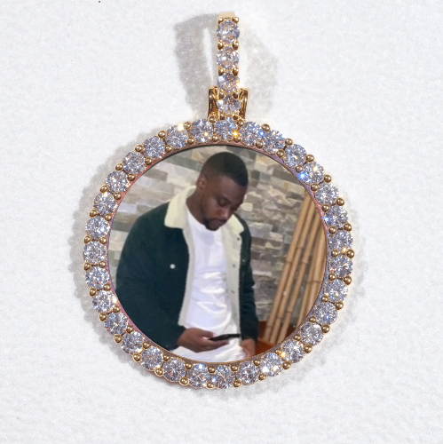 3D CIRCLE CUSTOM PICTURE PENDANT SMALL SIZE
