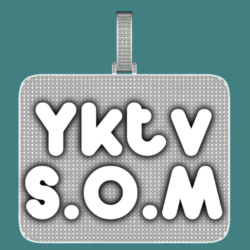 CUSTOM LETTER NECKLACE 3D BIG SQUARE