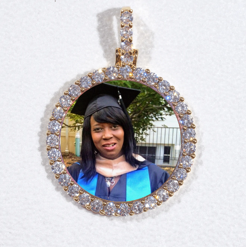 3D CIRCLE CUSTOM PICTURE PENDANT SMALL SIZE