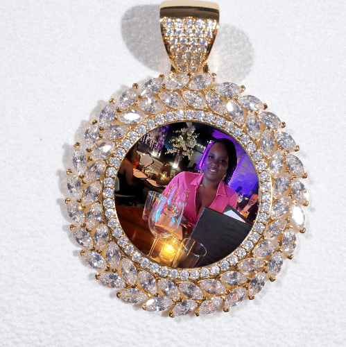 Large 3D Wheat Ear Custom Picture Pendant