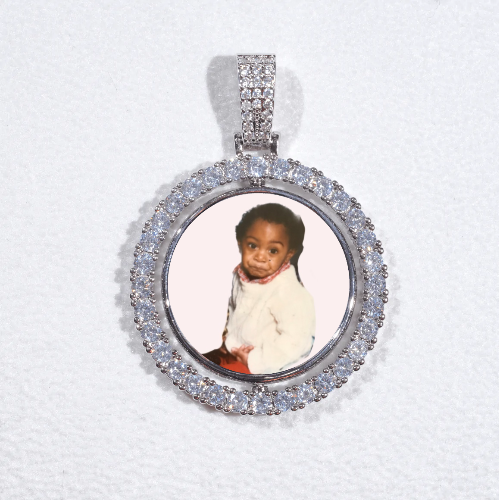 3D Spinning 2-Faced Custom Picture Pendant