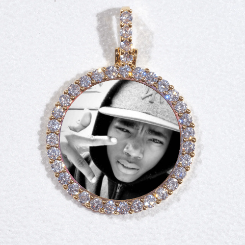3D CIRCLE CUSTOM PICTURE PENDANT SMALL SIZE