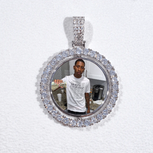 3D Spinning 2-Faced Custom Picture Pendant