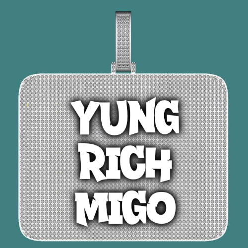 CUSTOM LETTER NECKLACE 3D BIG SQUARE