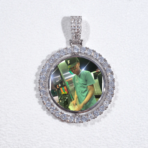 3D Spinning 2-Faced Custom Picture Pendant