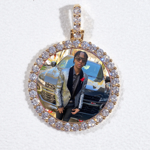 3D CIRCLE CUSTOM PICTURE PENDANT SMALL SIZE