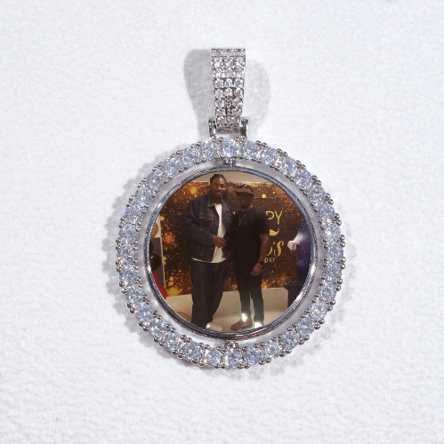 3D Spinning 2-Faced Custom Picture Pendant