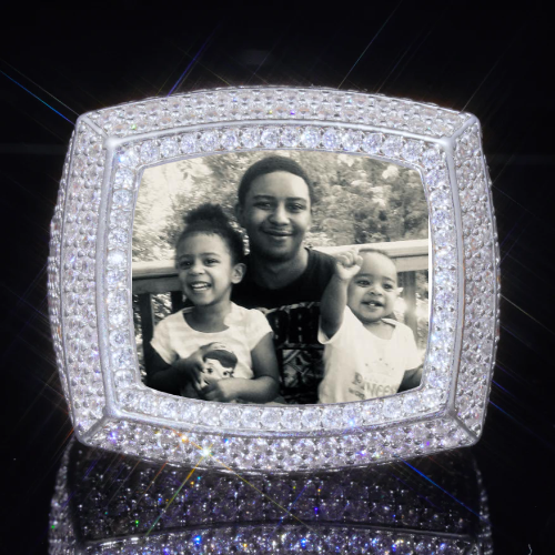 3D CUSTOM PICTURE ICED RING