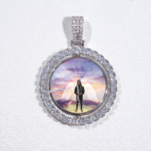 3D Spinning 2-Faced Custom Picture Pendant