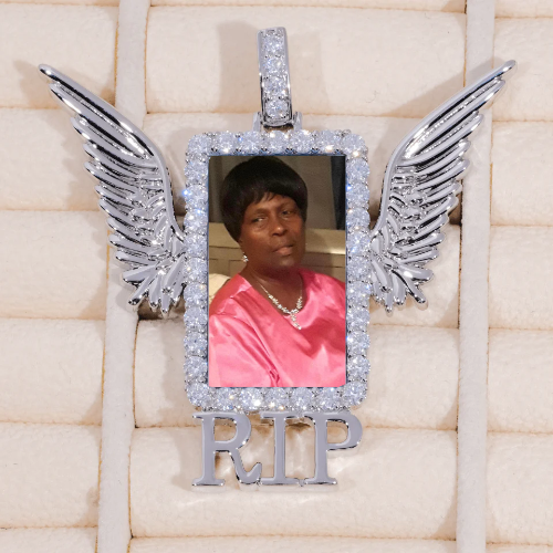 RIP WING 3D CUSTOM PICTURE PENDANT