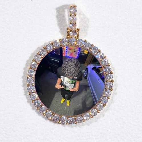 3D CIRCLE CUSTOM PICTURE PENDANT SMALL SIZE