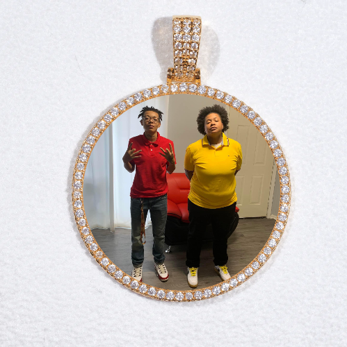 MEDIUM 3D CIRCLE CUSTOM PICTURE PENDANT