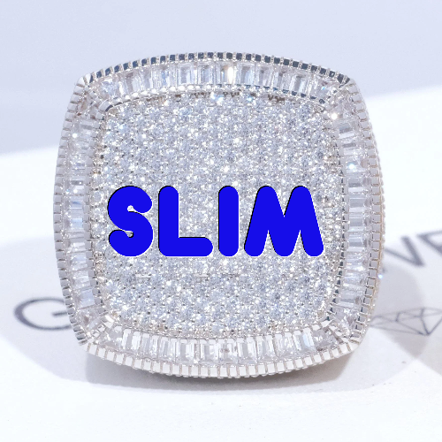 CUSTOM LETTER 3D ICED RING
