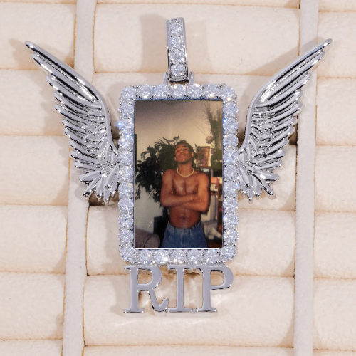 RIP WING 3D CUSTOM PICTURE PENDANT