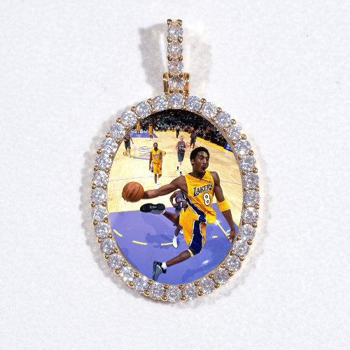 3D Oval Custom Picture Pendant