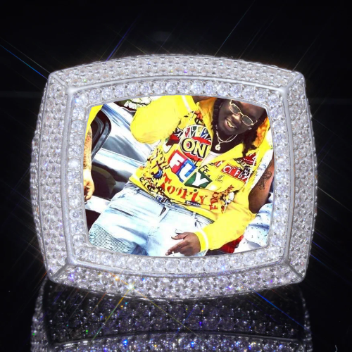 3D CUSTOM PICTURE ICED RING