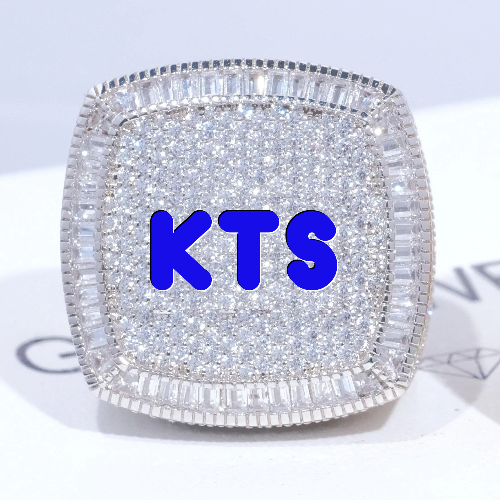 CUSTOM LETTER 3D ICED RING