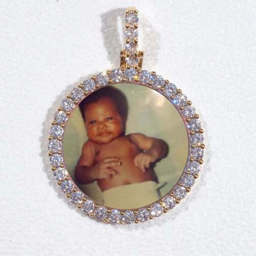 3D CIRCLE CUSTOM PICTURE PENDANT SMALL SIZE