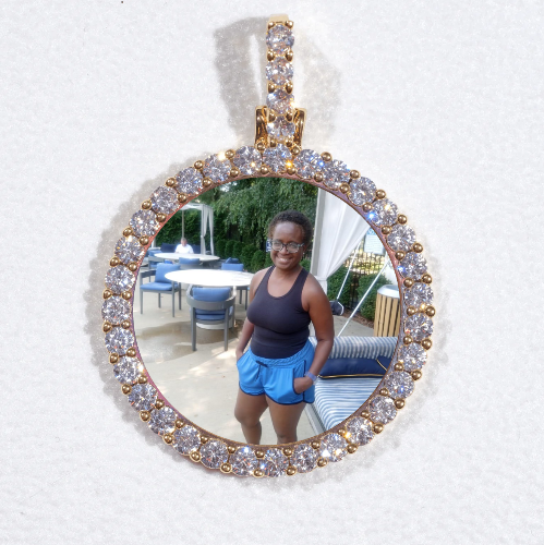 3D CIRCLE CUSTOM PICTURE PENDANT SMALL SIZE