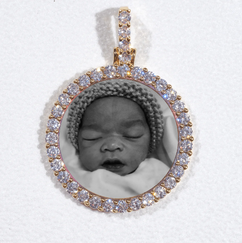 3D CIRCLE CUSTOM PICTURE PENDANT SMALL SIZE