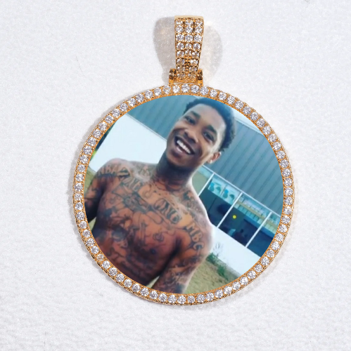 MEDIUM 3D CIRCLE CUSTOM PICTURE PENDANT