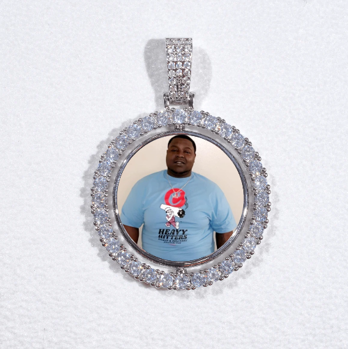3D Spinning 2-Faced Custom Picture Pendant