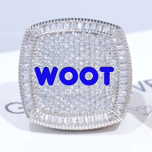 CUSTOM LETTER 3D ICED RING