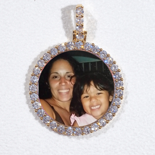 3D CIRCLE CUSTOM PICTURE PENDANT SMALL SIZE