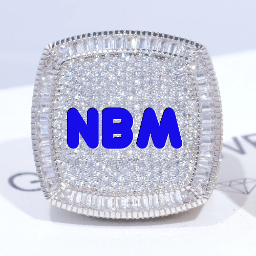 CUSTOM LETTER 3D ICED RING