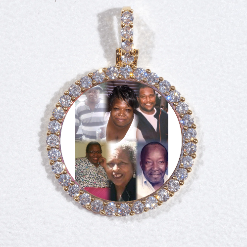 3D CIRCLE CUSTOM PICTURE PENDANT SMALL SIZE
