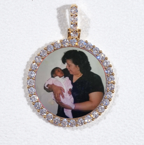 3D CIRCLE CUSTOM PICTURE PENDANT SMALL SIZE