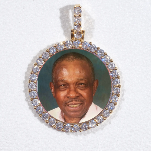 3D CIRCLE CUSTOM PICTURE PENDANT SMALL SIZE
