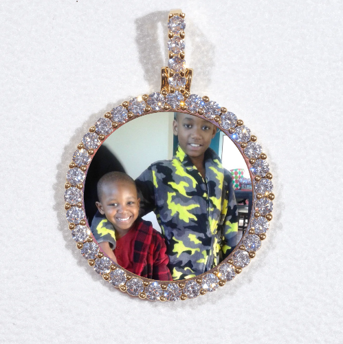 3D CIRCLE CUSTOM PICTURE PENDANT SMALL SIZE