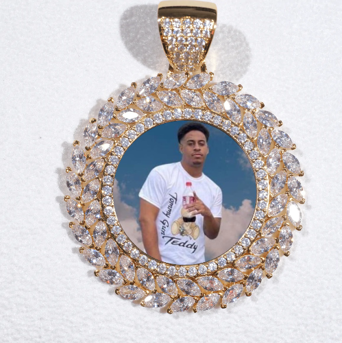 Large 3D Wheat Ear Custom Picture Pendant