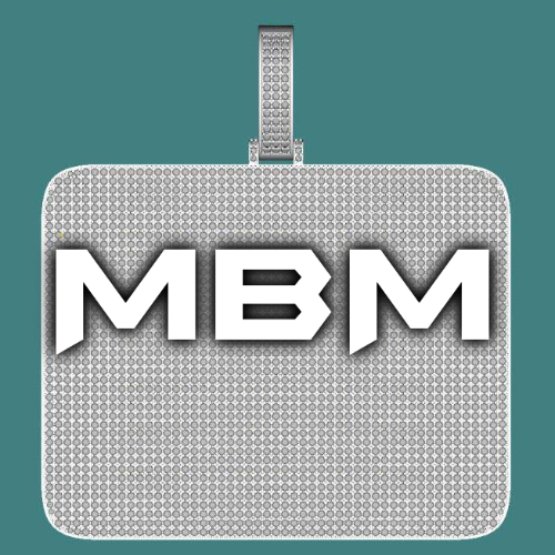 CUSTOM LETTER NECKLACE 3D BIG SQUARE