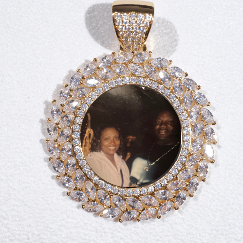 Large 3D Wheat Ear Custom Picture Pendant