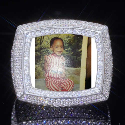 3D CUSTOM PICTURE ICED RING