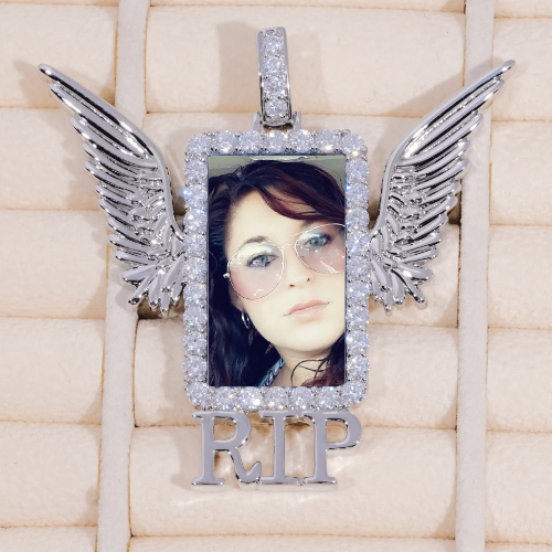 RIP WING 3D CUSTOM PICTURE PENDANT