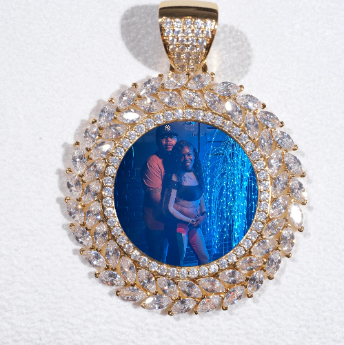 Large 3D Wheat Ear Custom Picture Pendant