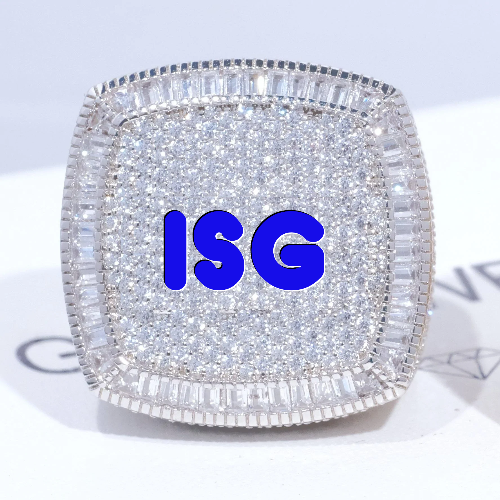 CUSTOM LETTER 3D ICED RING