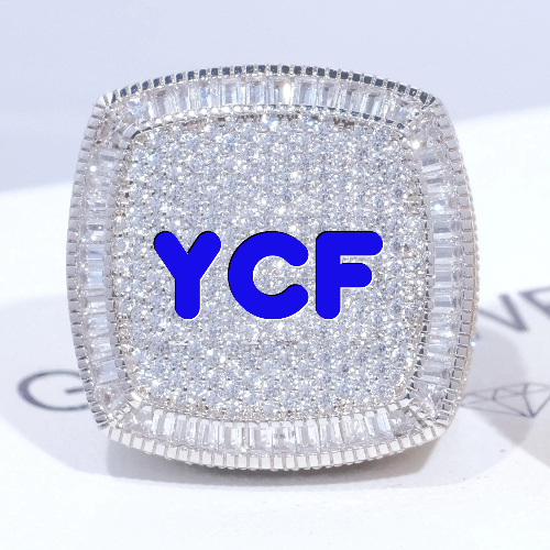 CUSTOM LETTER 3D ICED RING