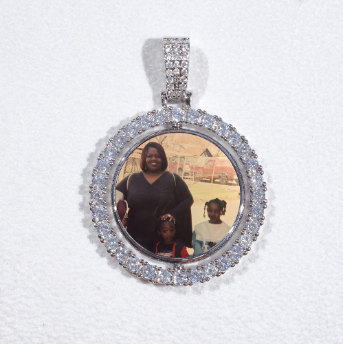 3D Spinning 2-Faced Custom Picture Pendant