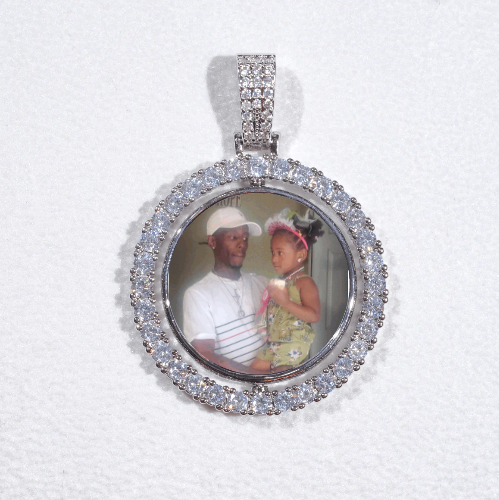 3D Spinning 2-Faced Custom Picture Pendant
