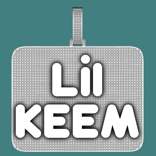 CUSTOM LETTER NECKLACE 3D BIG SQUARE