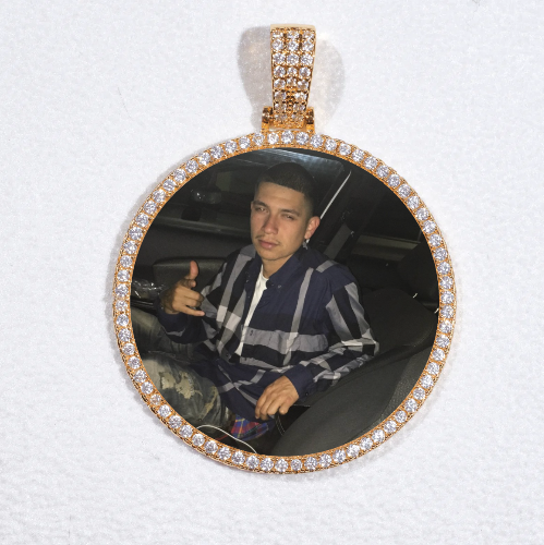 MEDIUM 3D CIRCLE CUSTOM PICTURE PENDANT
