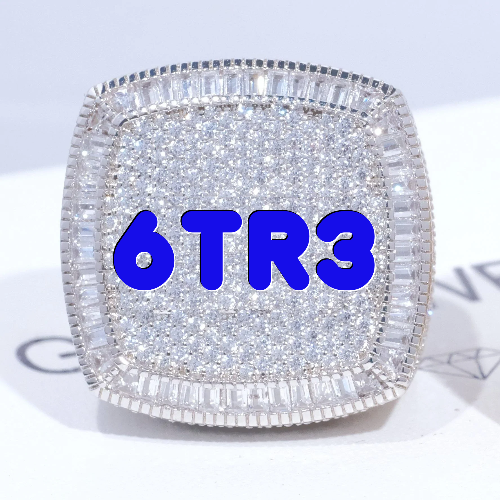 CUSTOM LETTER 3D ICED RING